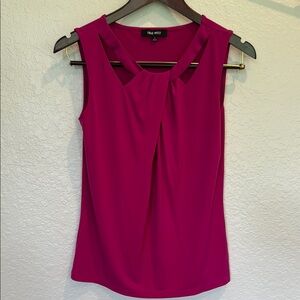 Nine West Pink Pleated Blouse